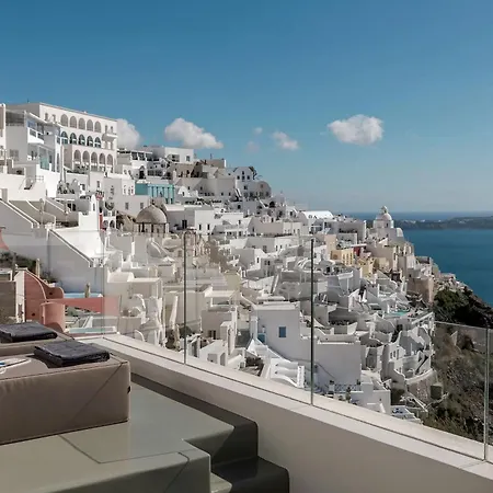 Luxurious Santorini Penthouse 1 Bedroom Magical Caldera Sea Views Outdoor Hot Tub Villa