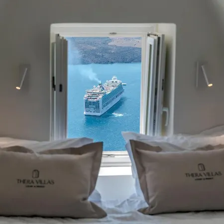 Luxurious Santorini Penthouse 1 Bedroom Magical Caldera Sea Views וילה סנטוריני